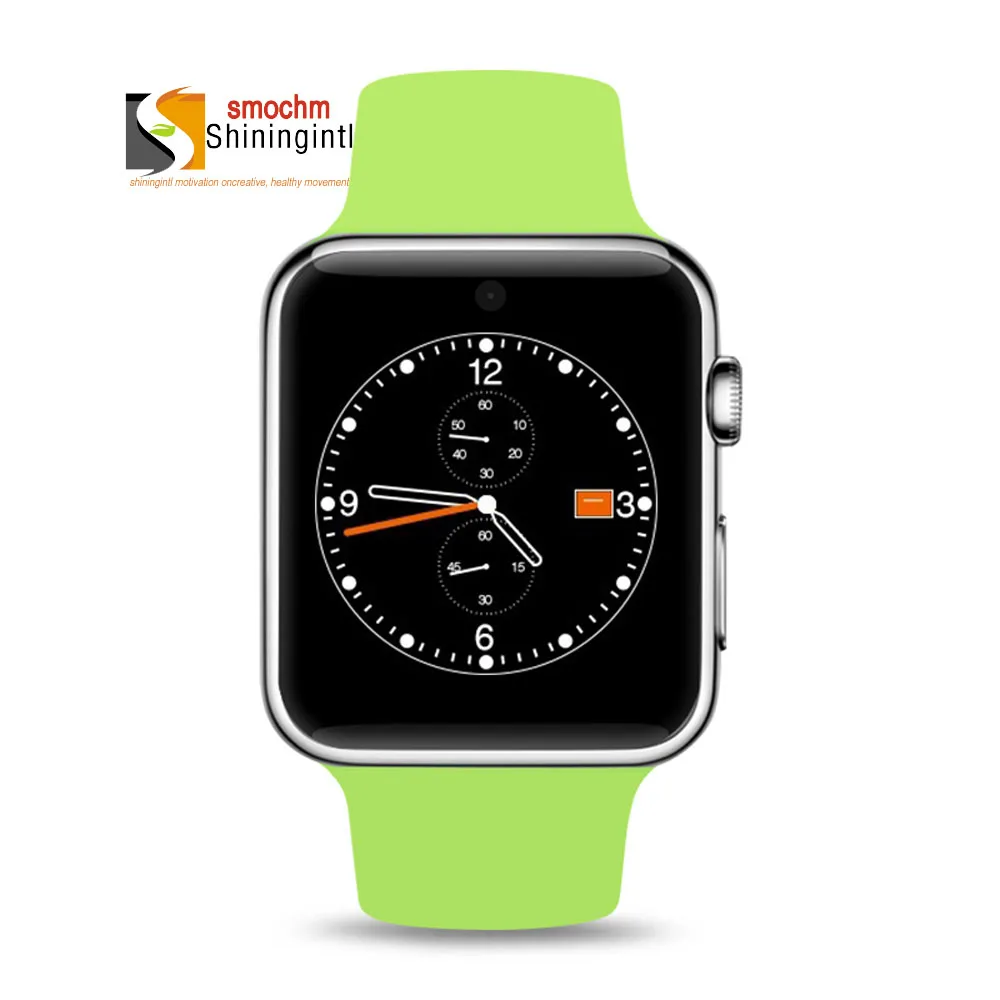 GSM Bluetooth SmartWatch телефон MTK2502C камера SIM карта силиконовые спортивные часы для Apple Iphone