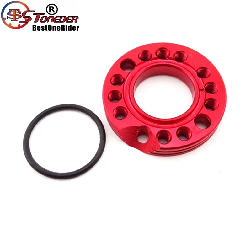 STONEDER Red CNC 28mm Carburetor Inlet Intake Adjuster Spinner Plate Adadpter For 110cc 125cc ATV Quad Pit Dirt Bike Dax | Автомобили и