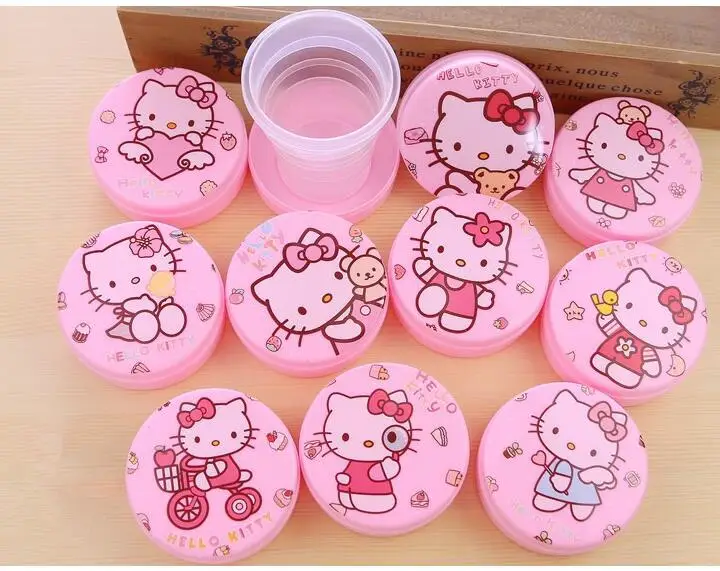 (10 шт./лот) летняя походная Пластиковая Складная бутылка для воды розничная