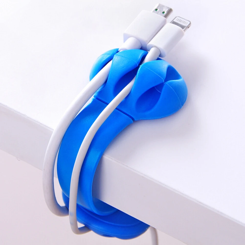 Практичный органайзер для компьютерной линии настольный с зажимами фиксатор