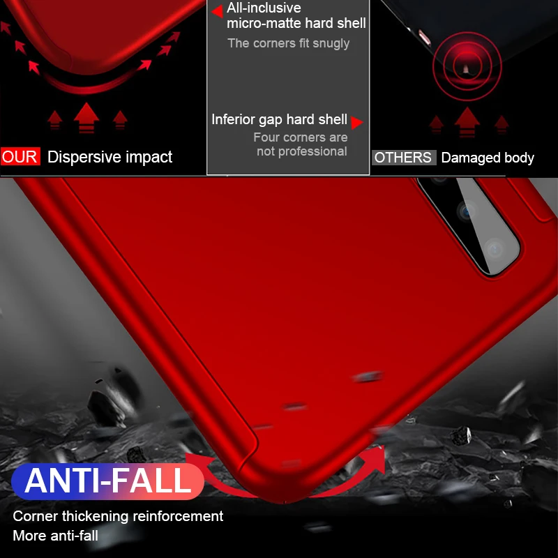 Роскошный 360 Полный чехол для Samsung Galaxy S10 Plus Note 9 S10e Lite + тонкий ПК |
