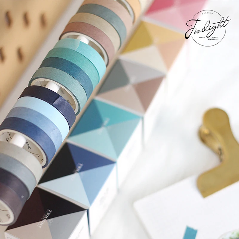 4 шт/кор. 0 9 см * 3 м новая простая одноцветная васи лента DIY Украшение скрапбукинг
