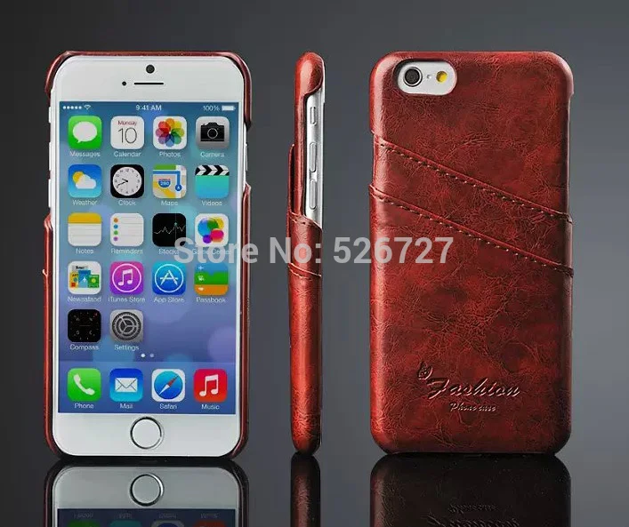 Деловой стиль Роскошный кожаный чехол для Iphone 6 6S плюс 4 7 дюймов Модный портмоне