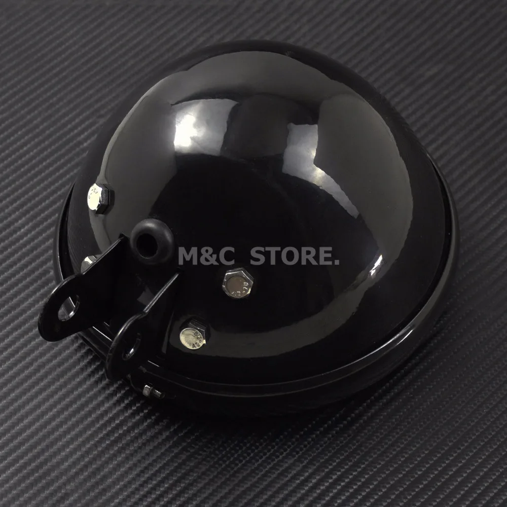Чехол для мотоцикла 5 3/4 &quot черный круглый 75&quot Держатель корпуса фар Harley Sportster