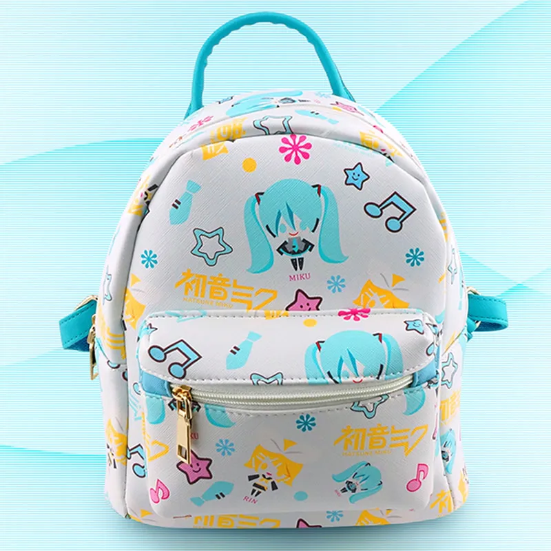 Аниме мультфильм Хацунэ Мику emoji re: ноль Hajimeru Isekai Seikatsu рюкзак школьный|backpack