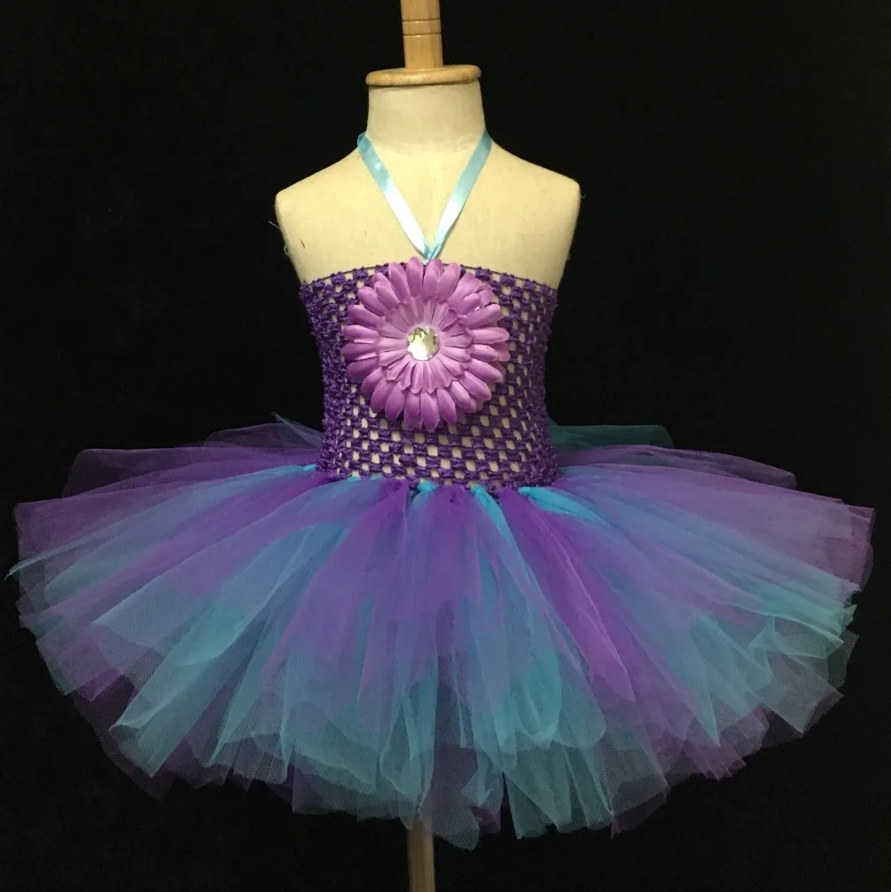 Новинка 2017 года Платье-пачка с цветочным рисунком для девочек детское Пышное