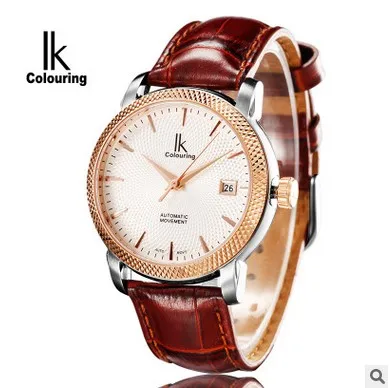 IK coloring 10ATM водонепроницаемые мужские часы с автоматической датой механические