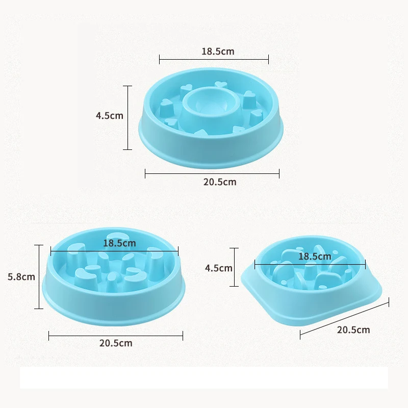 Пластиковая кормушка для домашних животных антидроссельная миска собак щенков