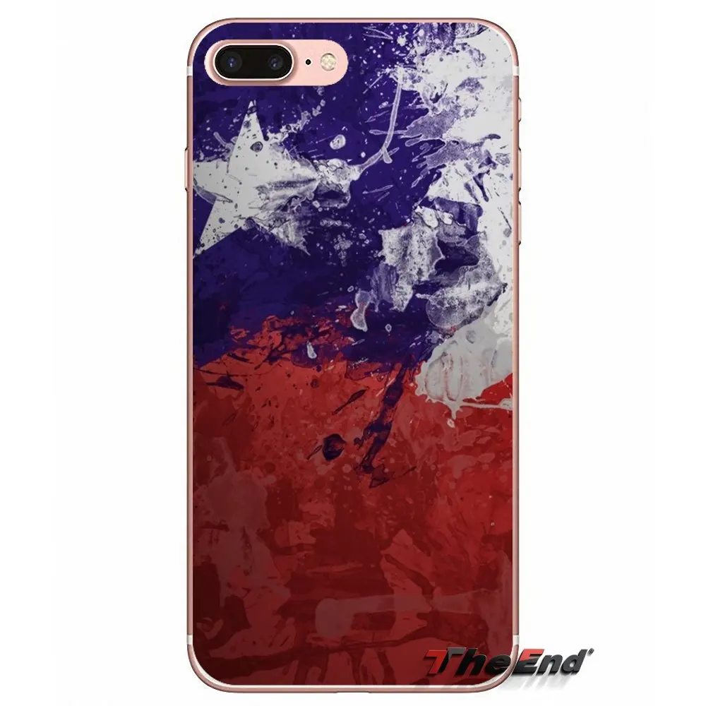 Чили Флаг для iPhone X 4 4S 5 5S 5C SE 6 6S 7 8 Plus Samsung Galaxy J1 J3 J5 J7 A3 A5 2016 2017 аксессуары чехлы