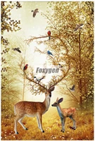 customzied non woven wallpaper mural with kinds of nice 3d flowers animals forest abstract landscapes cities and trees designs