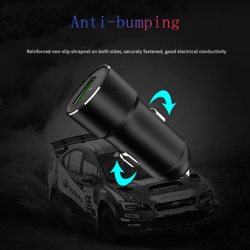 APPACS Car Charger Quick Charge 3.0 USB Fast for Xiaomi mi 9 iPhone X Xr 8 Huawei Samsung S9 S8 QC | Мобильные телефоны и