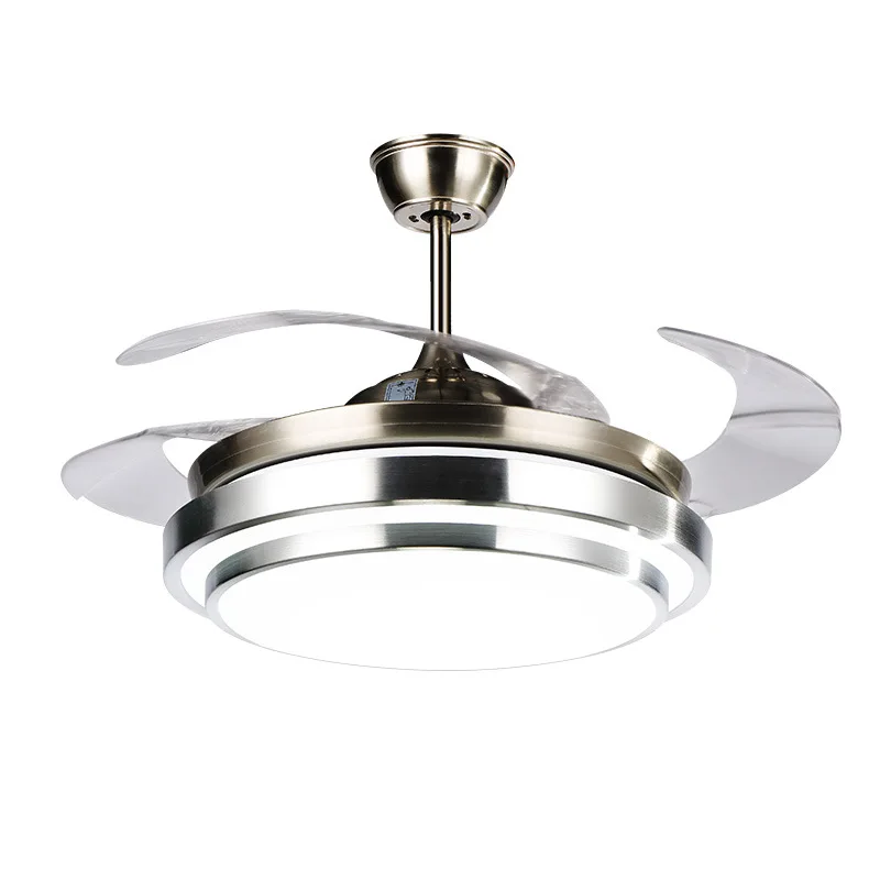 

Modern Minimalist Invisible Ceiling Fan Pendant Light 36/42 inch with Remote Control LED Fan Lamp for Bedroom