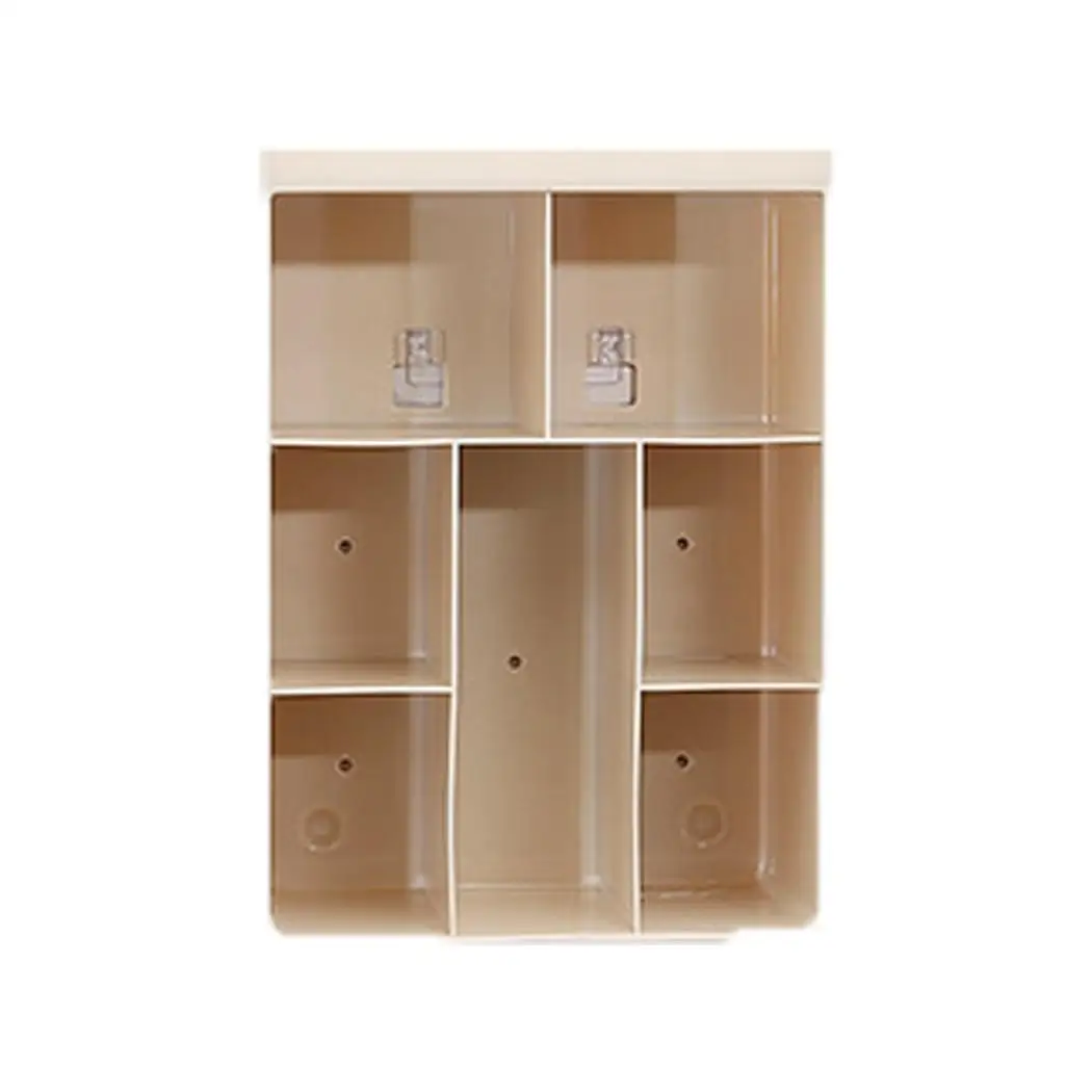 Полка для косметики Настенная коробка хранения многоразовая зеленая синяя