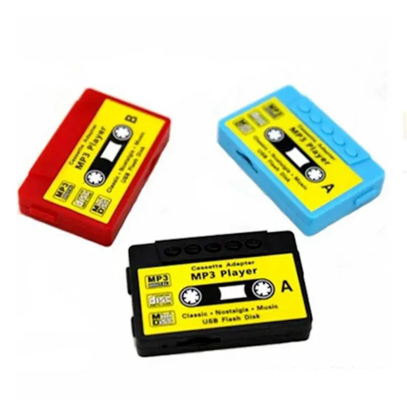 Ретро Лента цветной mp3 плеер мини Mp3 музыкальный Micro TF слот для карты USB спортивный