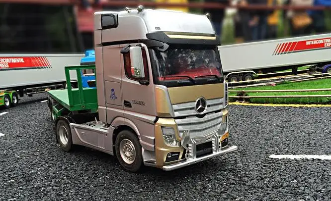 Металлическая передняя решетка бампера стабильная для Tamiya 1/14 Тяговая головка SCA