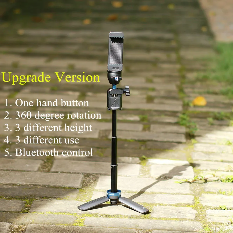 Новый Sirui телефон Selfie stick штатив мини-легкий Выдвижная монопод стенд 360 градусов