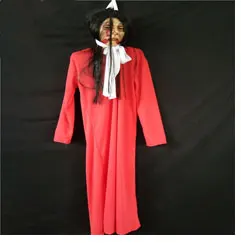 Halloween Horror Decoration House Hanging Black Witch Ornaments Halloween Creepy Prop Electric Haunted Doll Festival Witch Decor