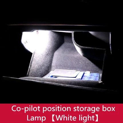 White light 1 PC Для peugeot 5008 3008 co-пилот положение хранения ящик для перчаток-бисерина фитиль замена лампы внутренней отделки - Color Name: White light 1 PC