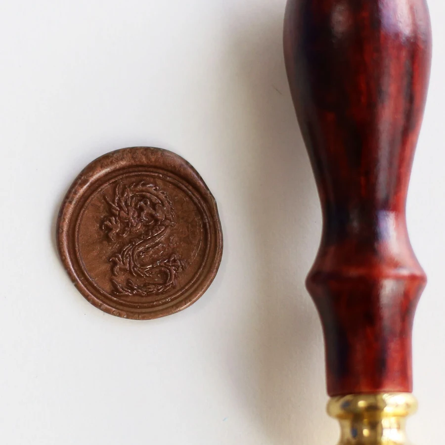Дракон восковая печать штамп один восковой набор/существо подарок ws067|dragon wax seal|wax