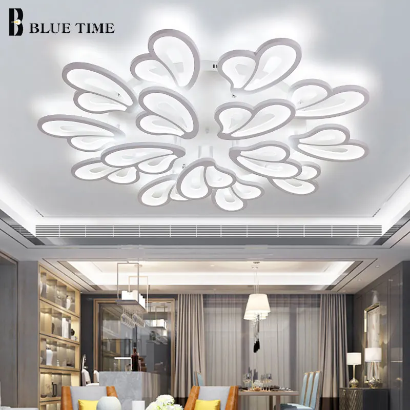 Креативные современные светодиодные потолочные лампы белого цвета 110 В 220 для
