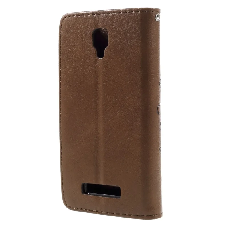DULCII for Lenovo A1000 Mobile Phone Cases Imprint Flower Butterfly Leather Protector Cover Shell a 1000 Capa |