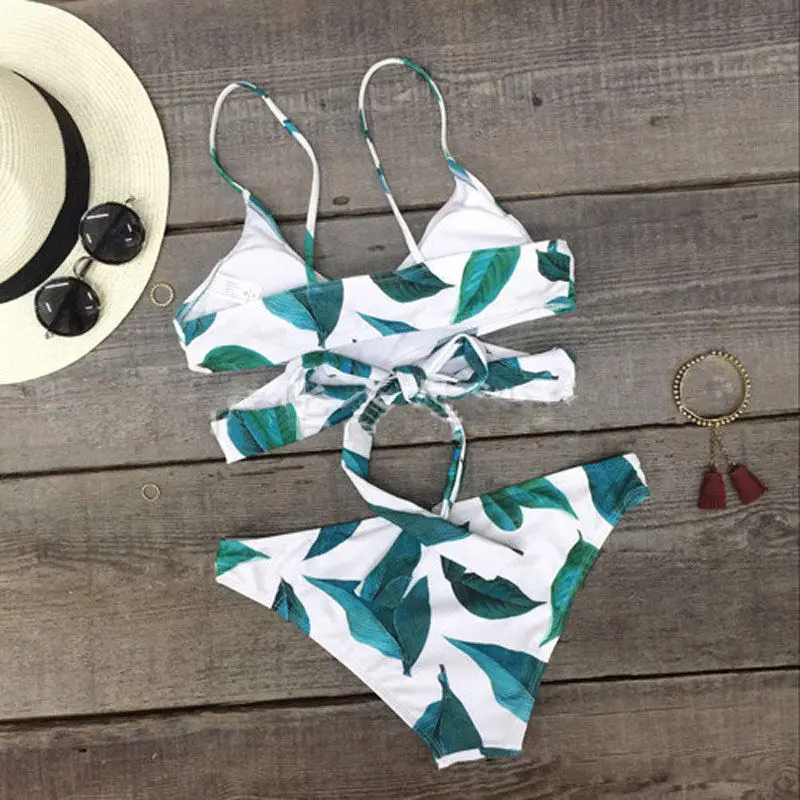 Женский сексуальный купальный костюм из двух предметов летний купальник бикини