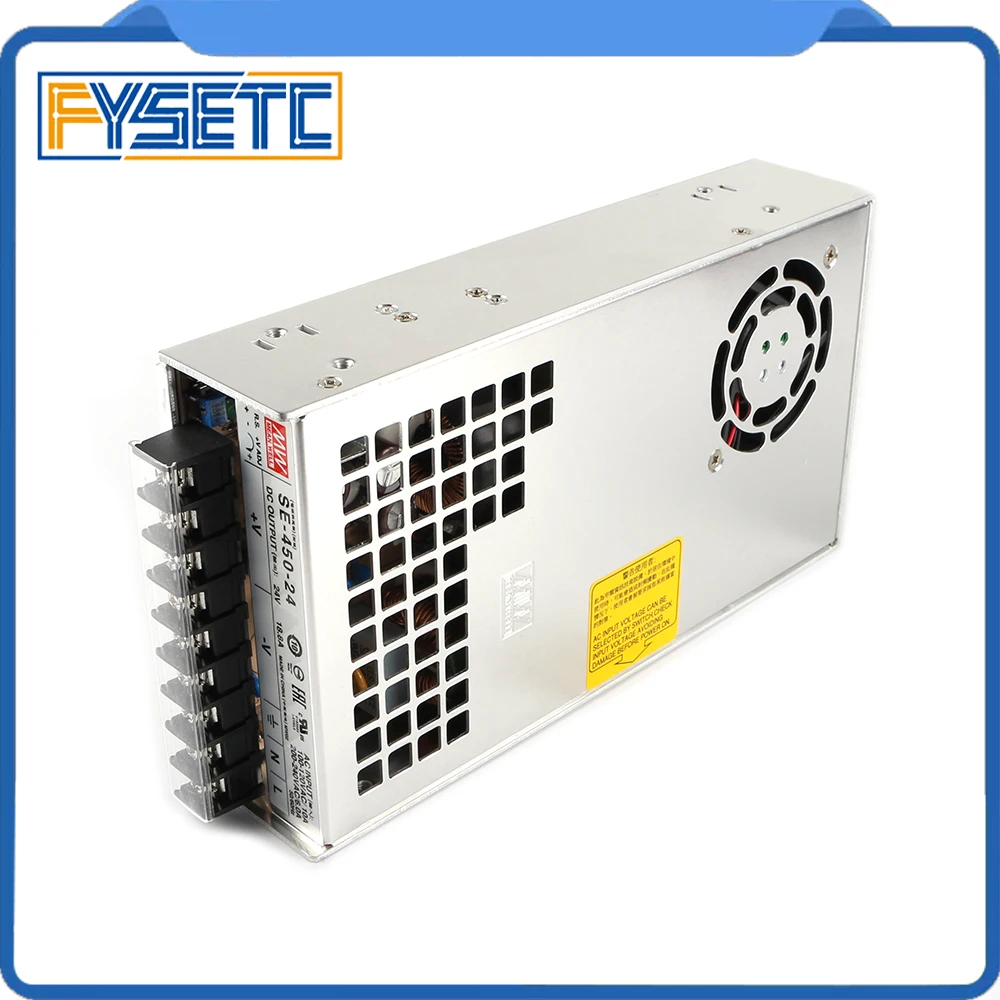 Высокое качество BLV MGN Cube 3d принтер блок питания Geniune Meanwell PSU SE-450-24 24 В 18.8A 450 Вт для BLV MGN Cube 3d принтер запчасти