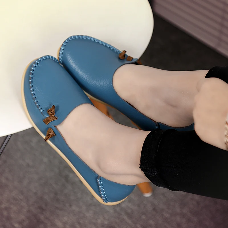 Mstacchi/модная повседневная обувь на четыре сезона обувь для матерей из натуральной кожи нескользящая обувь на плоской подошве женская обувь для вождения лоферы на плоской подошве