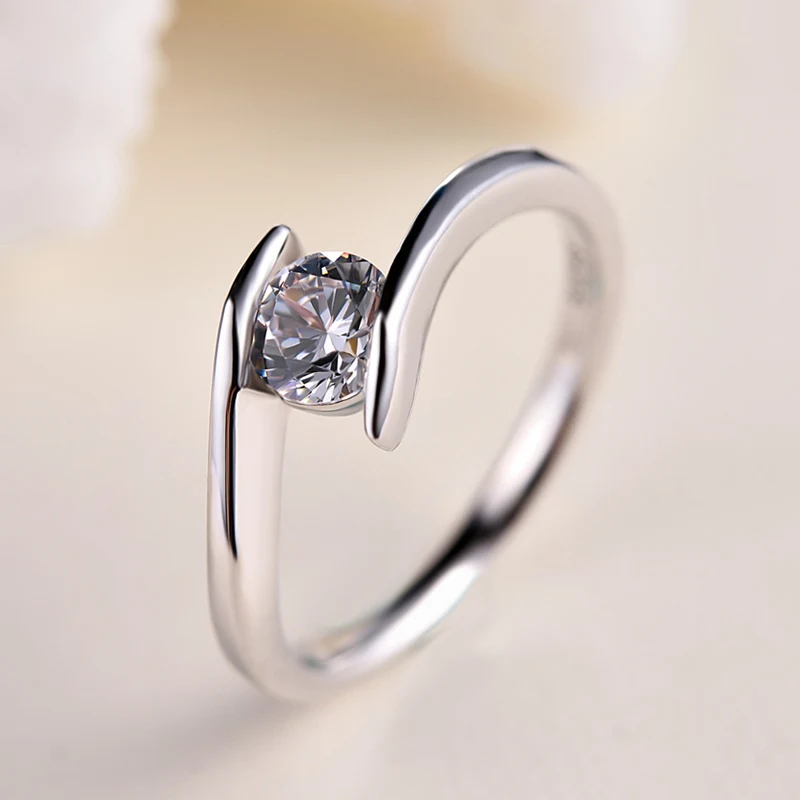 2018 Anillos ювелирные изделия кольца для женщин белый цвет золота циркония