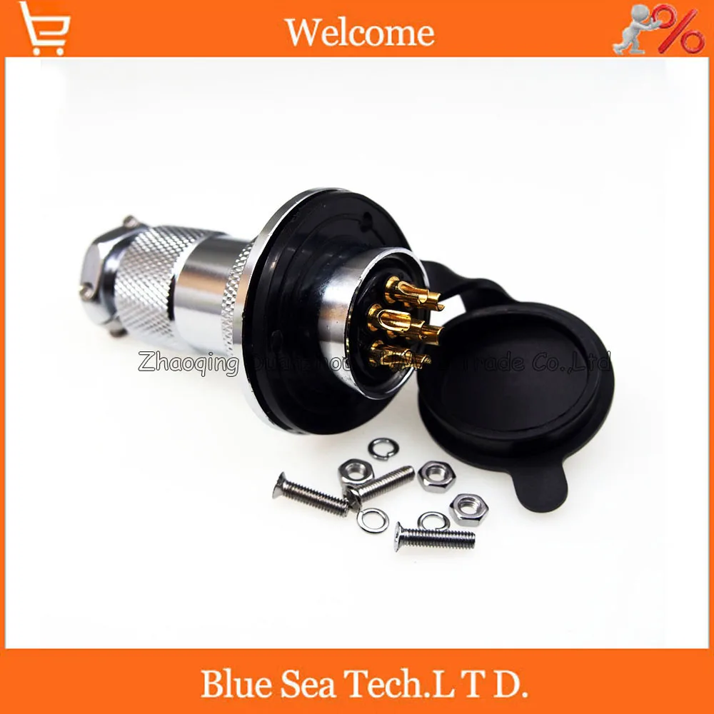 Комплект из штекерного разъема GX25 штепсельная вилка + водонепроницаемая крышка