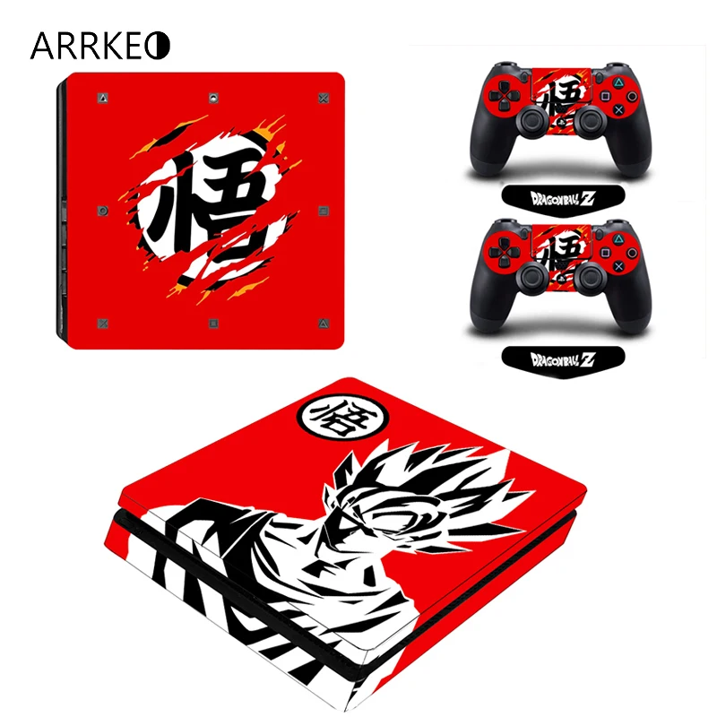 Виниловый чехол ARRKEO Dragon Ball Z Super Goku наклейка тонкая на кожу для Sony PS4 PlayStation 4