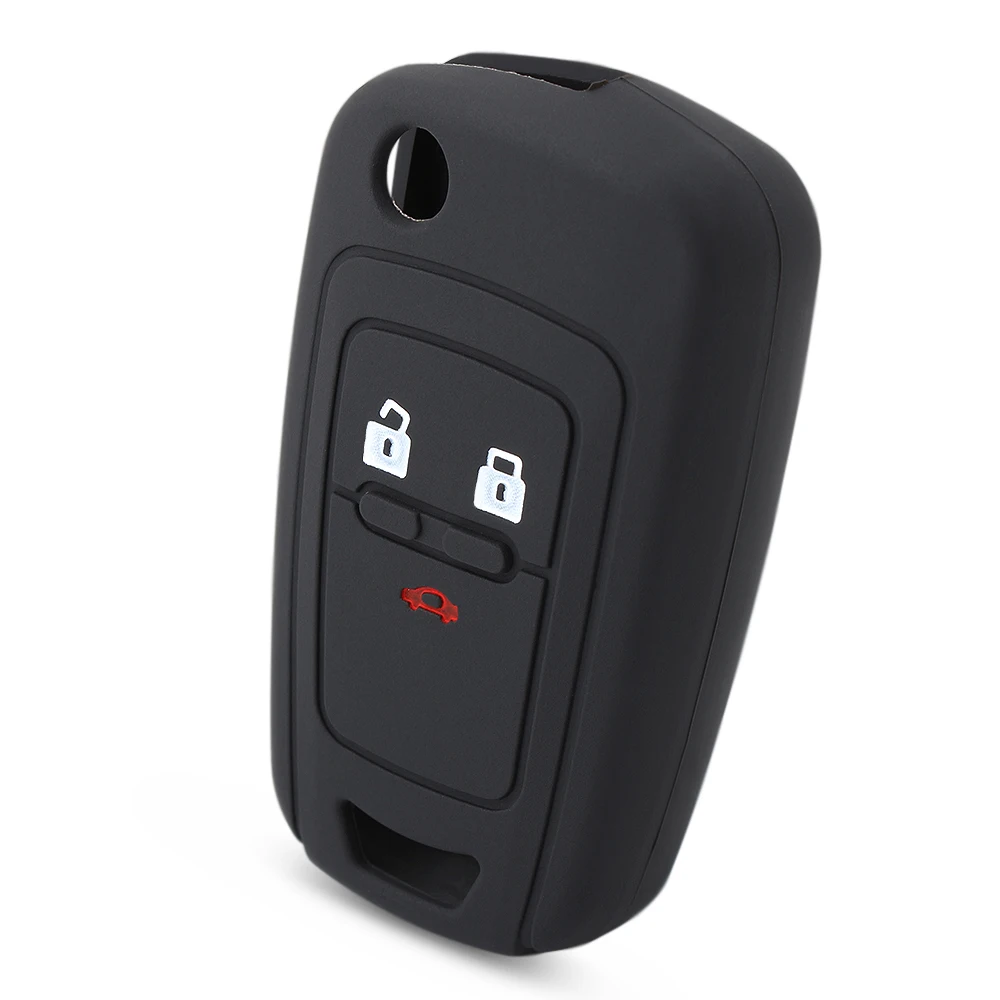 Дистанционный 3 кнопочный силиконовый раскладной чехол для автомобильного ключа