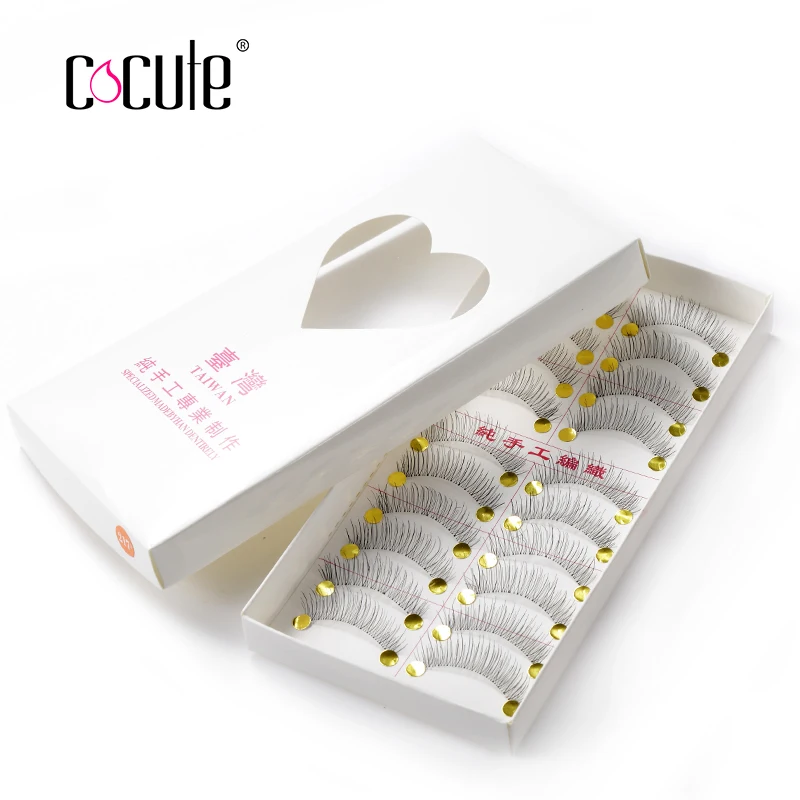 10 парт/лот длинные и Мягкие Накладные ресницы ручной работы удлинители