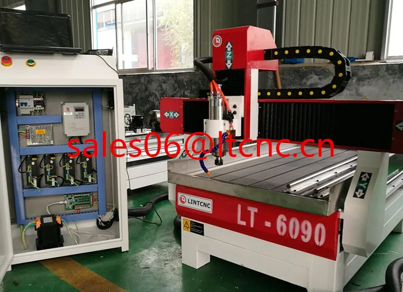 С водяным баком роторная ось ЧПУ маршрутизатор 6090 3d/мини фрезерный станок с цена |