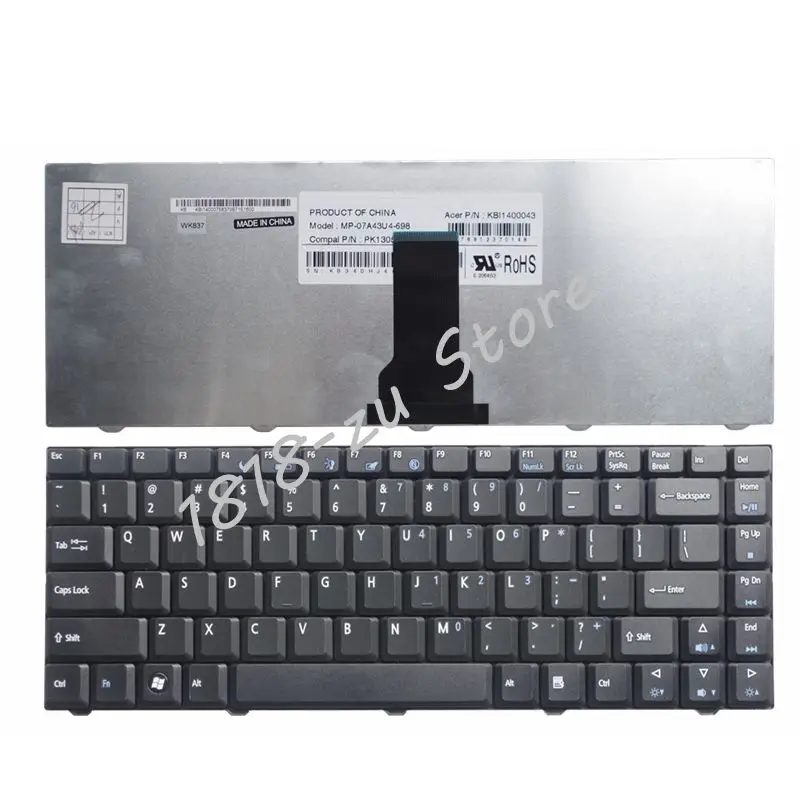 YALUZU новый для Acer emachines E520 E720 D520 D720 MP 07A43U4 698 PK130580100 KBI1400043 клавиатура черный