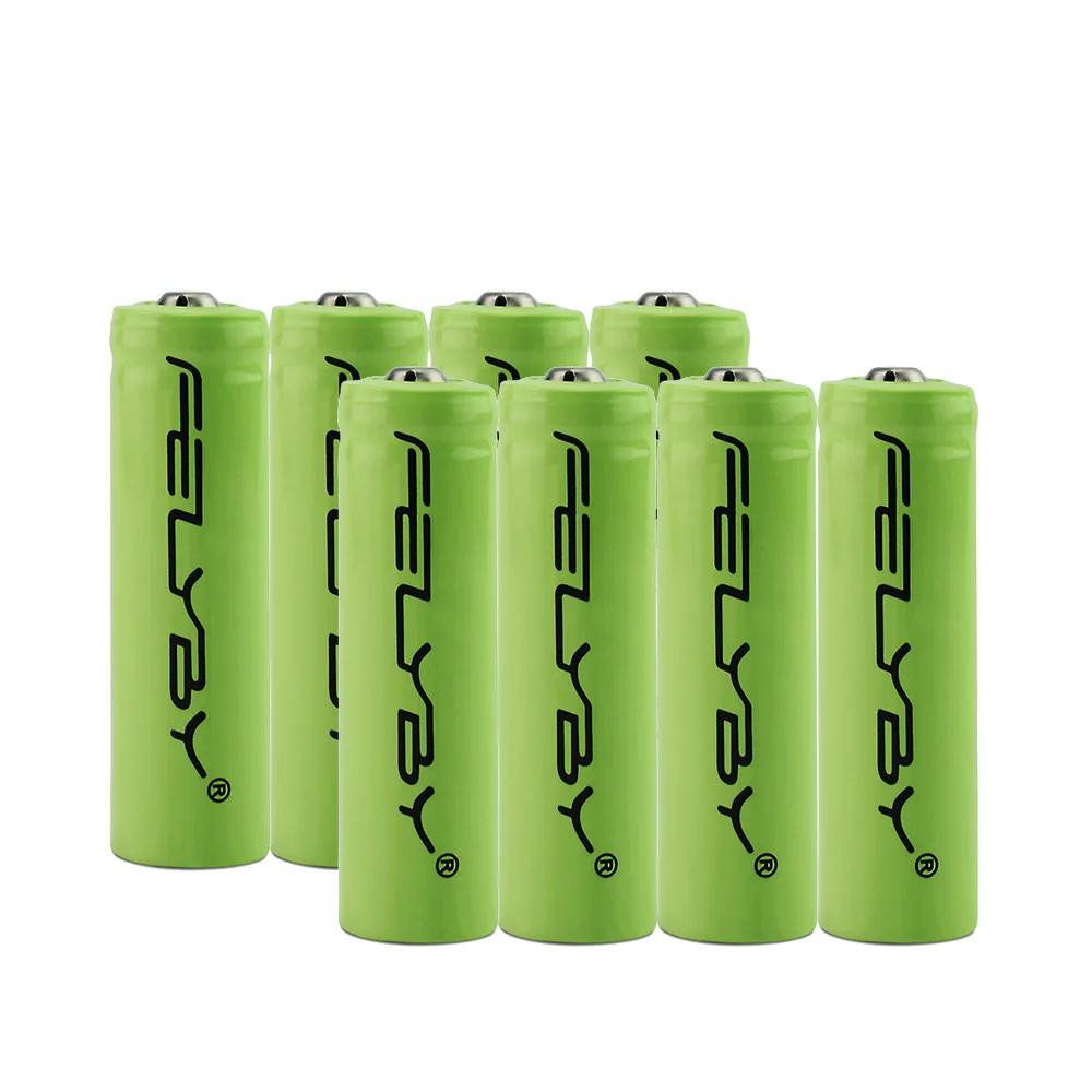 8 PCS FELYBY 2-20 штук высокое качество AA 3,7 V 14500 литий-ионный Батарея 1000 мА/ч, литий-ионный аккумулятор Перезаряжаемые Батарея для фонарика - Цвет: 8 PCS