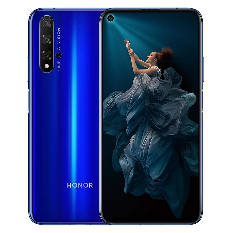 Honor 20 6 26 "полноразмерный экран Android 9 Поддержка NFC 5 камер 2340*1080 Восьмиядерный 3750
