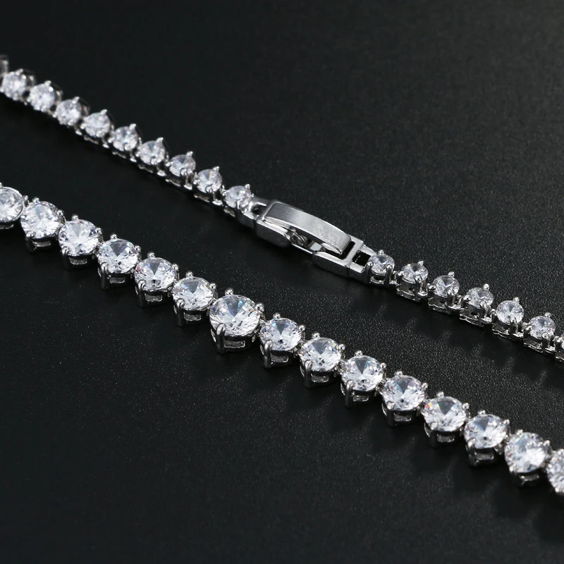 EMMAYA AAA Zircons Потрясающие круглые ожерелья с кристаллами CZ и роскошные вечерние свадебные украшения для свадьбы