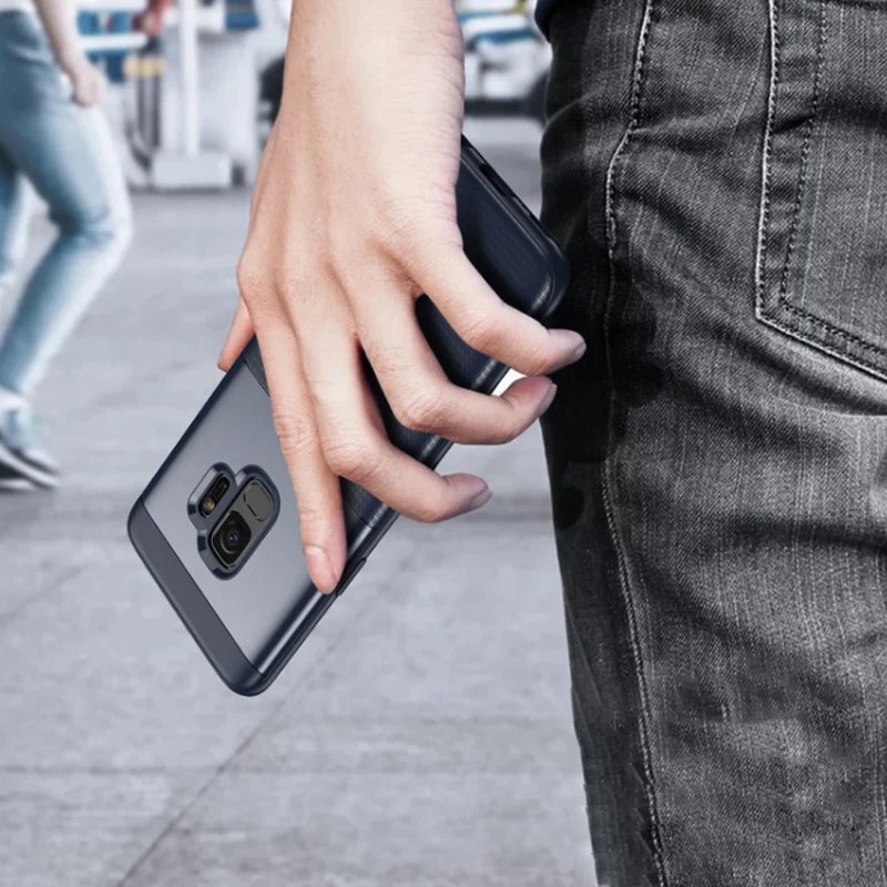 Новый роскошный чехол с полной защитой для Samsung Galaxy S9 Plus мягкий из ТПУ + жесткий