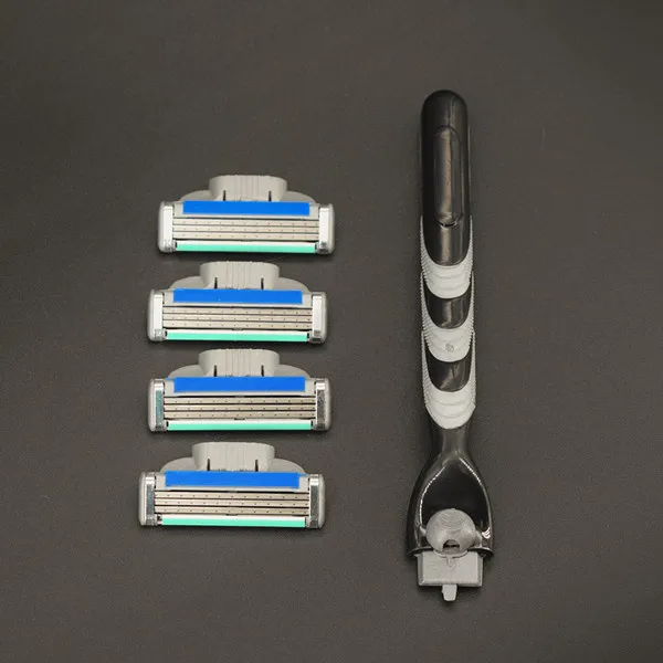 1 H 4pcs GBlades 4 шт./лот высокое качество бритья мужчин бритвы лезвия для ухода за кожей лица бритья Mache 3 подходит L-DB3b - Цвет: 1 H 4pcs GBlades