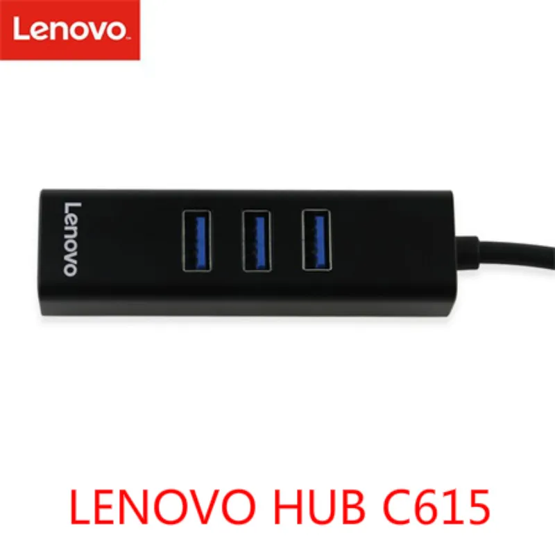 Хаб концентратор Lenovo 3 Ethernet RJ45 USB 0 type c USBc на порта usb гигабитный LAN адаптер для