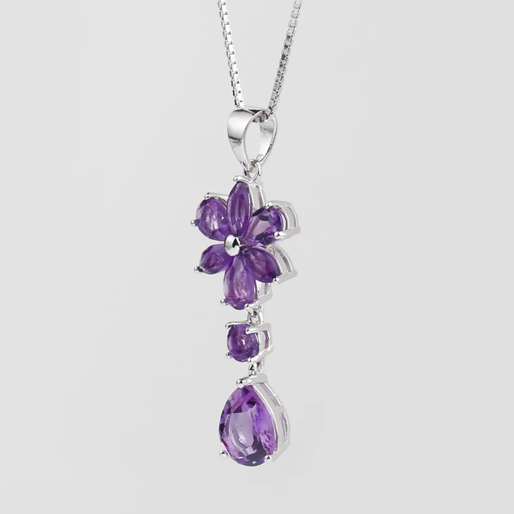 Балет из драгоценного камня 3 77ct натуральный аметистовый драгоченный камень