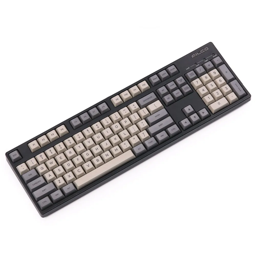 Ретро серый DSA keycap Dye sub 108 клавиш для Механическая клавиатура cherry mx|Клавиатуры| |