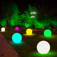 16 color outdoor garden glowing ball light with remote patio landscape pathway led illuminated ball table lawn lamps