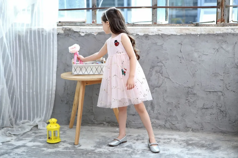 2019 летнее платье для девочек новое модное свадебное принцессы без рукавов с