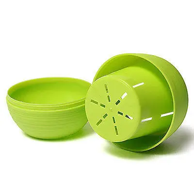 Mini round Shaped Plastic Office Decor Succulents Flower Seed Planter Pot | Дом и сад