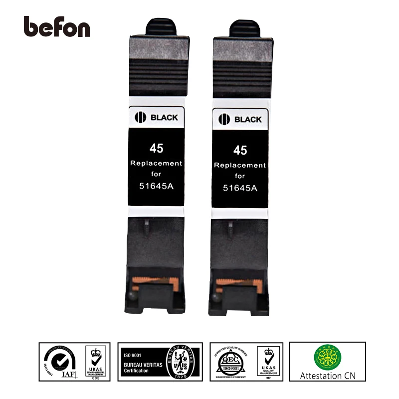Сменный картридж befon X2 45 для принтера HP чернильный Deskjet 710C 870CXI 830C 880C 890C 895CXI 930C