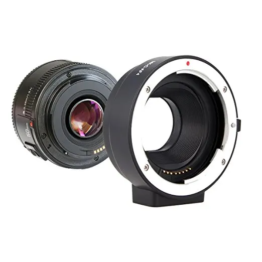 Yongnuo YN50mm F1.8 объектив AF/MF Стандартный Prime + Meike MK-C-AF4 электронный адаптер автофокуса