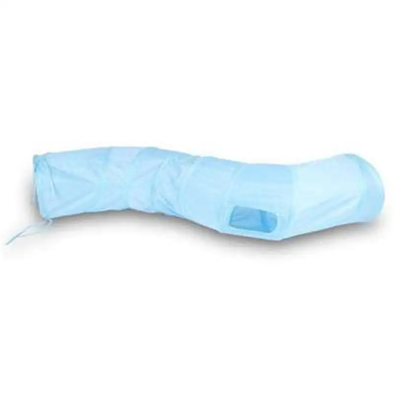 Blue Забавный питомец туннель кошка игровой туннель коричневый складной 1 отверстие Кот туннель котёнок Кот игрушка оптом игрушки для кошек кролик игровой туннель - Цвет: Blue
