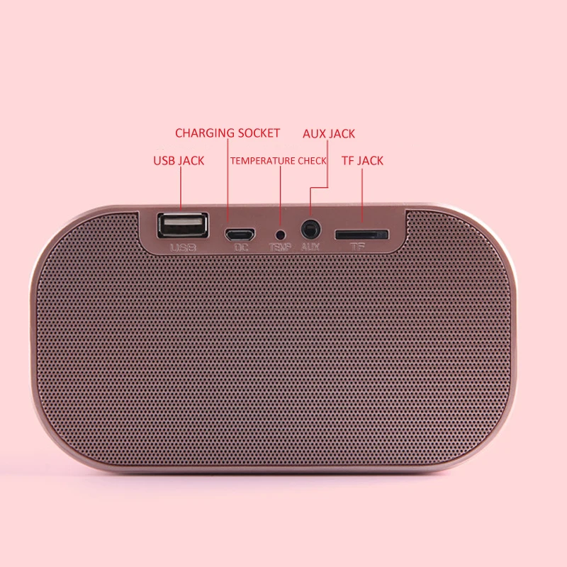 EAAGD светодиодный Будильник с fm-радио беспроводной Bluetooth динамик поддержка Aux TF USB музыкальный плеер беспроводной для офиса спальни